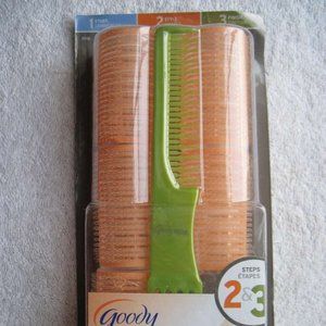 Goody Pump It Up Comb with Lift Pick 5 Self Holding Rollers Curl Hair Curlers